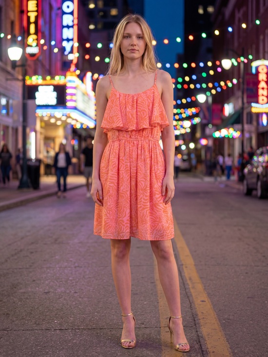 Lilly Pulitzer Dresses & Skirts - Lilly Pulitzer Pink Orange Ruffle Sundress Small NWT